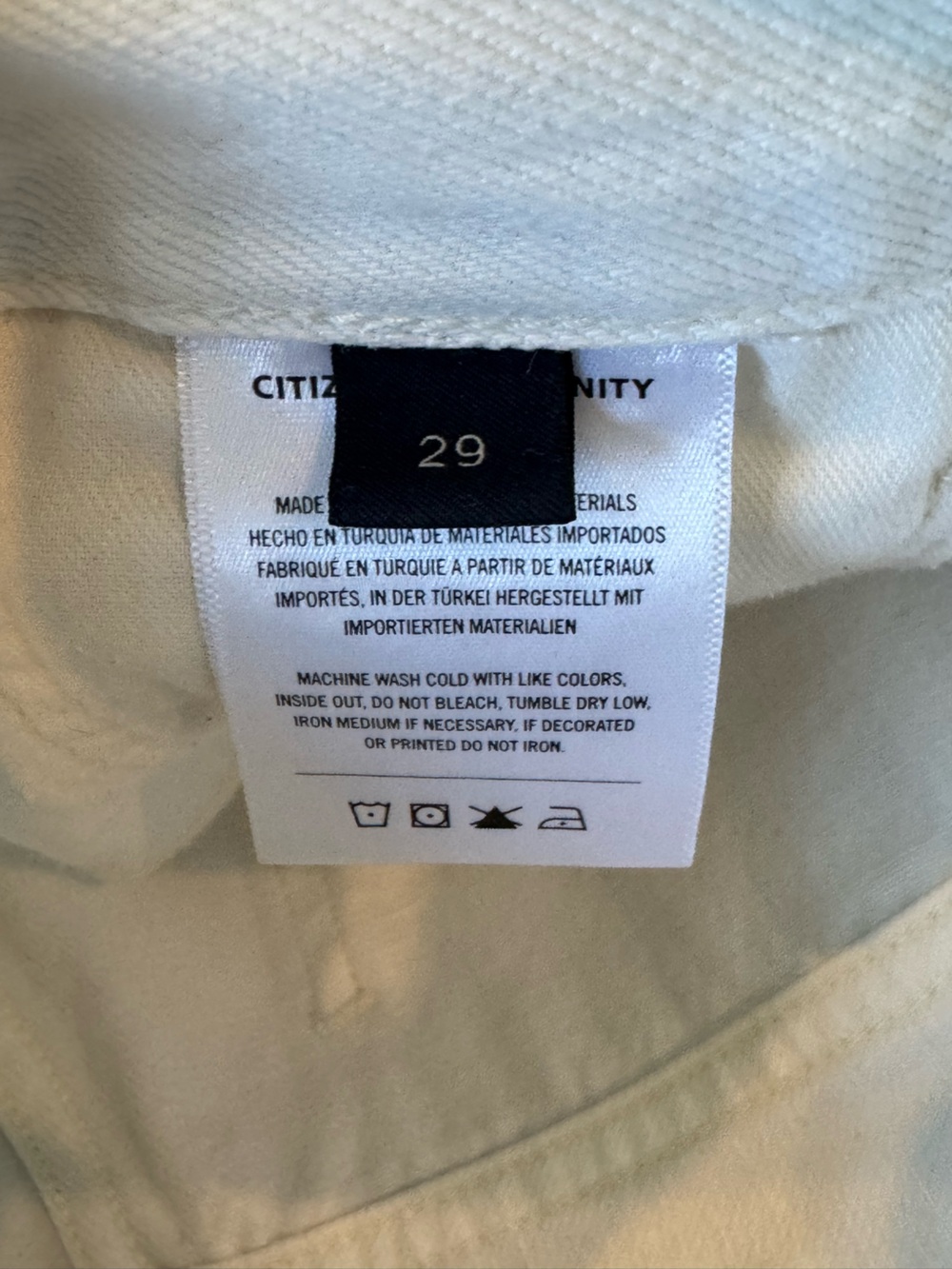 Citizens of Humanity Shorts Womens 29 White Camilla Jean High Waisted Bermuda - Picture 7 of 12
